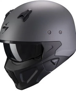 CrossOver Street Fight Fiberglas-Helm Scorpion COVERT-X Solid Grey Concrete