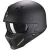 CrossOver Street Fight Fiberglas Helm Scorpion COVERT-X Solid Matt Black