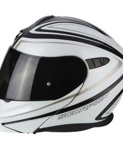 Helm Moto Modular Scorpion Exo-920 Ritzy Schwarz Weiß -Outlet SCORPION Store helm moto modular scorpion exo 920 ritzy schwarz weiss 48422
