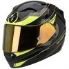 Integral Motorradhelm Scorpion Exo-1200 Air Fulmen Schwarz Gelb