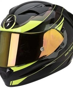 Integral Motorradhelm Scorpion Exo-1200 Air Fulmen Schwarz Gelb