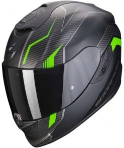 Integral Motorradhelm Scorpion EXO-1400 AIR FORTUNA Matt Schwarz Grün