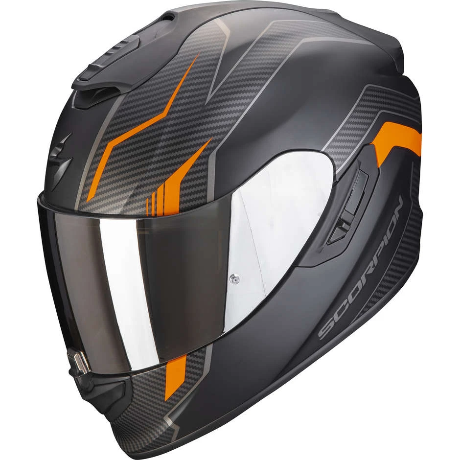 Integral Motorradhelm Scorpion EXO-1400 AIR FORTUNA Matt Schwarz Orange 1 Integral Motorradhelm Scorpion EXO-1400 AIR FORTUNA Matt Schwarz Orange
