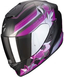 Integral Motorradhelm Scorpion EXO-1400 AIR GAIA Matt Schwarz Rosa