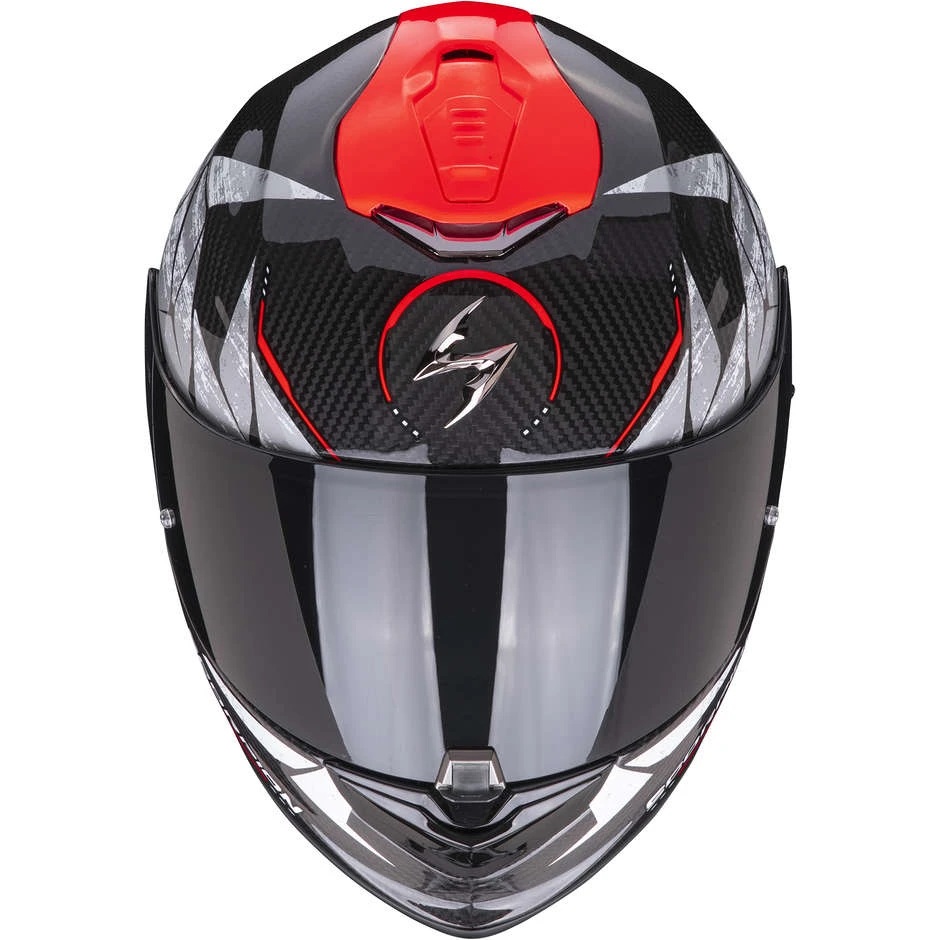 Integral Motorradhelm Scorpion EXO-1400 CARBON AIR ARANEA Schwarz Rot Fluo 2 Integral Motorradhelm Scorpion EXO-1400 CARBON AIR ARANEA Schwarz Rot Fluo – Bild 2