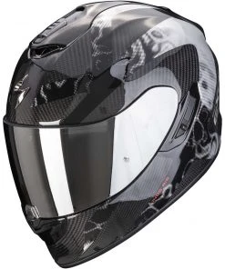 Integral Motorradhelm Scorpion EXO-1400 CARBON AIR CLONER Silber