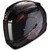 Integral Motorradhelm Scorpion EXO 390 BEAT Schwarz Rot Fluo