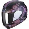 Integral Motorradhelm Scorpion EXO-390 CHICA II Matt Schwarz Rosa