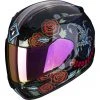 Integral Motorradhelm Scorpion EXO-390 CHICA II Schwarz Blau Rot