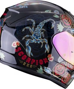 Integral Motorradhelm Scorpion EXO-390 CHICA II Schwarz Blau Rot -Outlet SCORPION Store integral motorradhelm scorpion exo 390 chica ii schwarz blau rot 138983