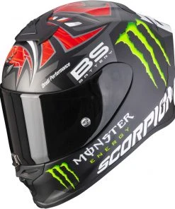 Integral Motorradhelm Scorpion EXO-R1 AIR FABIO MONSTER Replica Matt Schwarz Rot