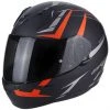 Integralhelm Moto Scorpion Exo-390 Matt Black Hawk Red Neon