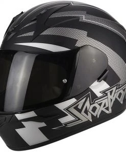 Integralhelm Moto Scorpion Exo-390 Patriot Schwarz Grau,