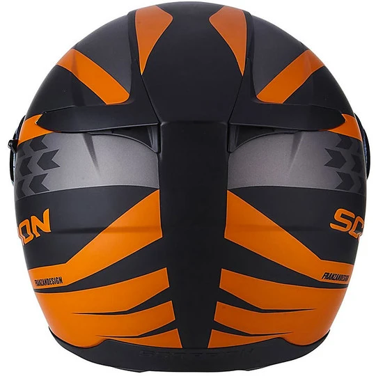 Integralhelm Moto Scorpion Exo-490 Genesis Matt Schwarz Orange 3 Integralhelm Moto Scorpion Exo-490 Genesis Matt Schwarz Orange – Bild 3
