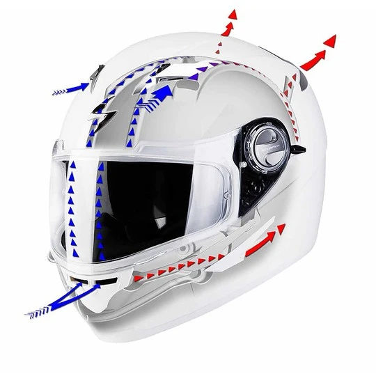 Integralhelm Moto Scorpion Exo-510 Air Arabesc Chameleon Weiß 5 Integralhelm Moto Scorpion Exo-510 Air Arabesc Chameleon Weiß – Bild 5