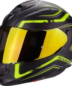 Integralhelm Moto Scorpion Exo-510 Air Radium Matt-Schwarz-Gelb