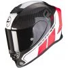 Integrierter Motorradhelm Aus Scorpion Carbon EXO-R1 CARBON CORPUS II Schwarz Rot Fluo