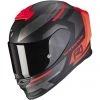 Scorpion Integrierter Motorradhelm Aus Skorpionfaser EXO-R1 AIR ORBIS Mattschwarz Fluorot