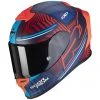 Scorpion Integrierter Motorradhelm Aus Skorpionfaser EXO-R1 LUFTVICTORY Matt Blue Red