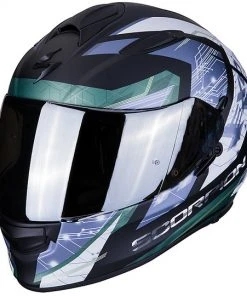 Integrierter Motorradhelm Scorpion EXO 510 Air CLARUS Matt Schwarz Silber