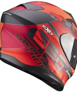 Integrierter Motorradhelm Scorpion EXO-520 AIR COVER Matt Schwarz Rot -Outlet SCORPION Store integrierter motorradhelm scorpion exo 520 air cover matt schwarz rot 116162