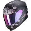 Integrierter Motorradhelm Scorpion EXO-520 AIR TINA Matt Schwarz Silber