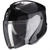 Jet Helm Aus Fiberglas Doppelvisier Scorpion EXO-S1 SOLID Schwarz