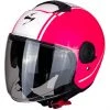 Jet Moto Helm Scorpion Exo-City Avenue Rosa White