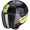 Jet Scorpion EXO-CITY ROAD Motorradhelm Schwarz Weiß Fluo Gelb