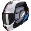 Modularer Motorradhelm Scorpion EXO-TECH FORZA Schwarz Silber Rot