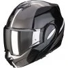 Modularer Motorradhelm Scorpion EXO-TECH FORZA Schwarz Silber