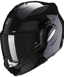 Modularer Motorradhelm Scorpion EXO TECH SOLID Glossy Black -Outlet SCORPION Store modularer motorradhelm scorpion exo tech solid glossy black 84014