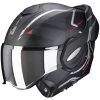 Modularer Motorradhelm Scorpion EXO-TECH SQUARE Matt Schwarz Rot