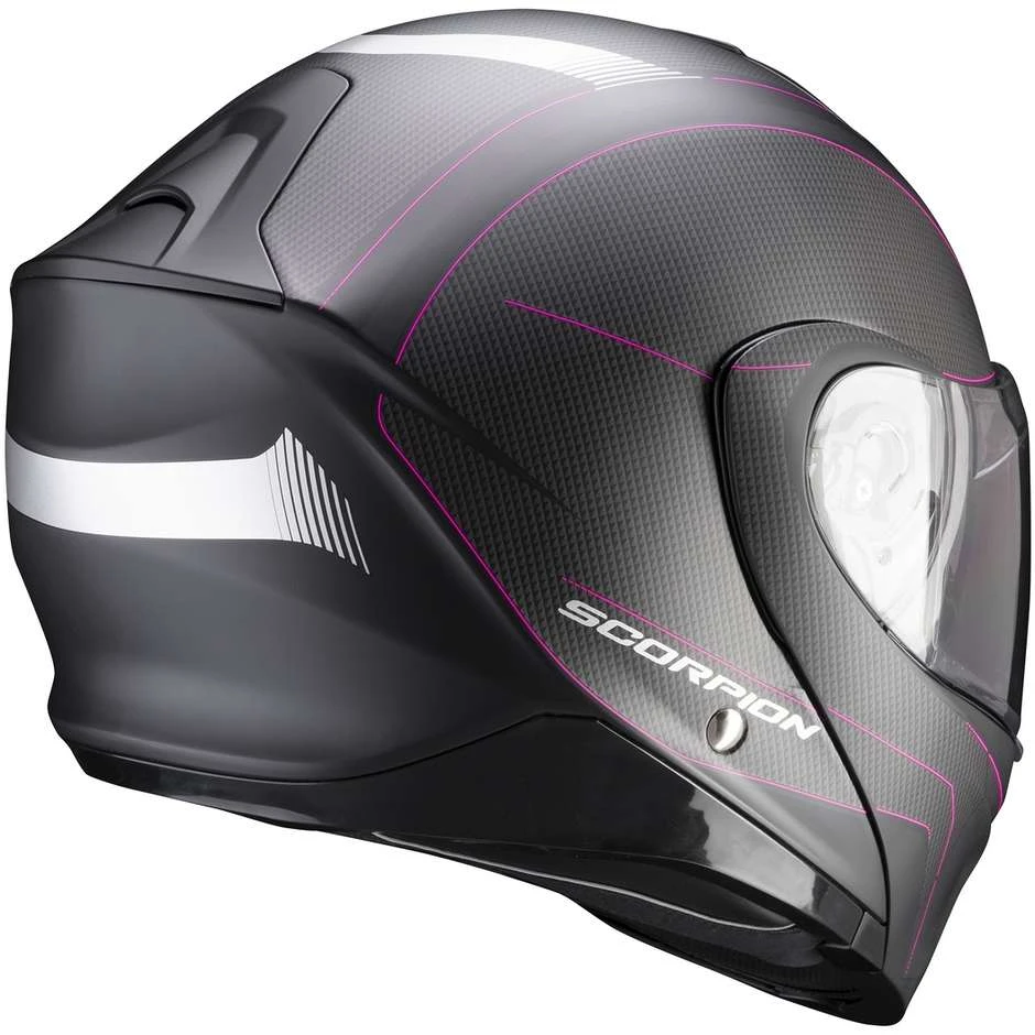 Modularer Motorradhelm Zugelassener P / J Scorpion EXO-930 SKY Matt Schwarz Pink 2 Modularer Motorradhelm Zugelassener P / J Scorpion EXO-930 SKY Matt Schwarz Pink – Bild 2