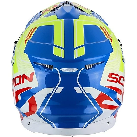 Moto Cross Enduro Helm Scorpion VX-15 Air EVO Argo Blau Gelb Neon 3 Moto Cross Enduro Helm Scorpion VX-15 Air EVO Argo Blau Gelb Neon – Bild 3