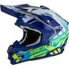 Moto Cross Enduro Helm Scorpion VX-15 Air EVO Argo Blau Weiß