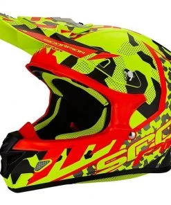 Moto Cross Enduro Helm Scorpion VX-21 Air Furio Neon Gelb Schwarz Rot