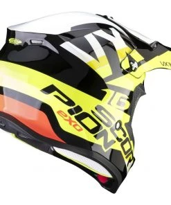 Scorpion Moto Cross Enduro Helm Skorpion VX-16 AIR X-TURN Schwarz Gelb Fluo Weiß -Outlet SCORPION Store moto cross enduro helm skorpion vx 16 air x turn schwarz gelb fluo weiss 116090
