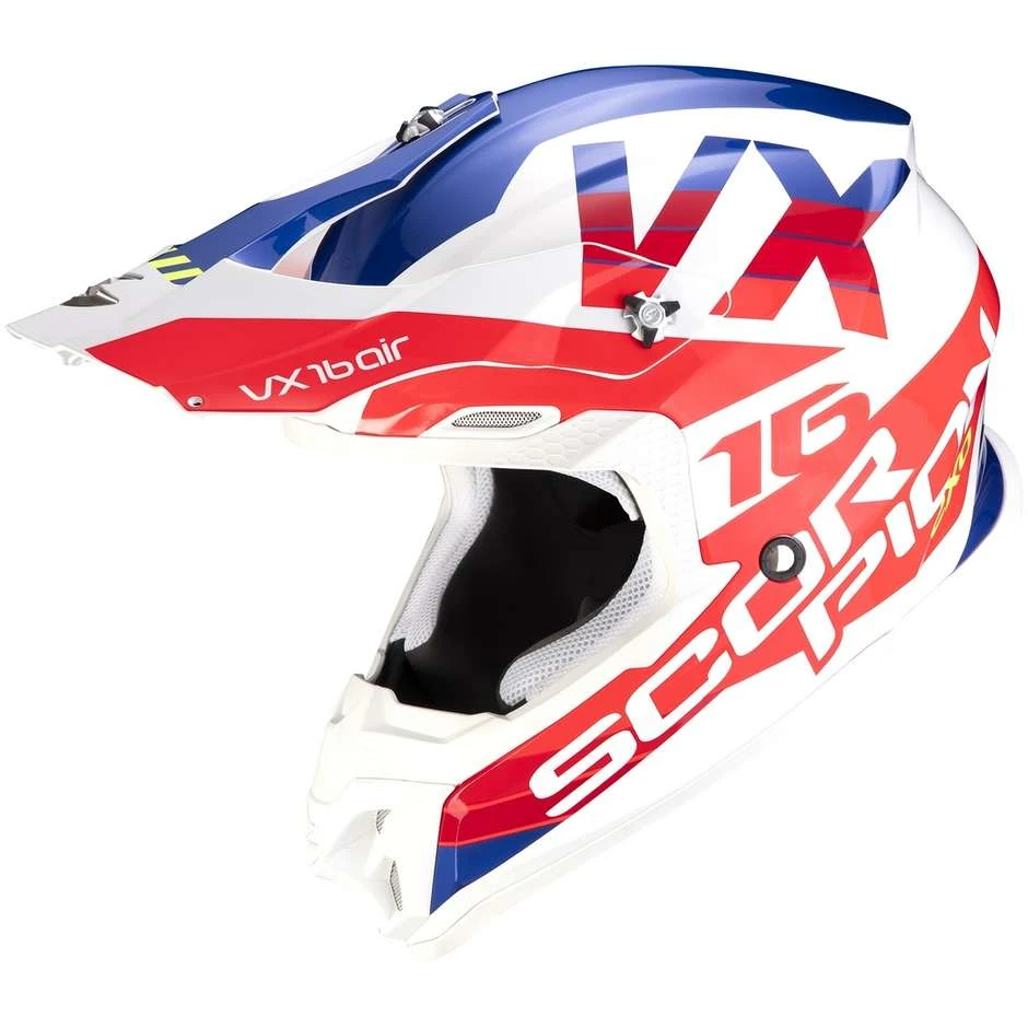 Scorpion Moto Cross Enduro Helm Skorpion VX-16 AIR X-TURN Weiß Rot 1 Scorpion Moto Cross Enduro Helm Skorpion VX-16 AIR X-TURN Weiß Rot