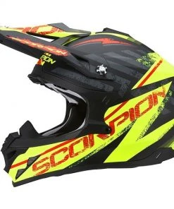 Motocross Helm Cross Enduro Scorpion VX-15 Luft Gamma Schwarz Gelb