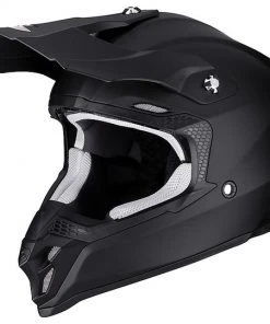 Motocross Helm Cross Enduro Scorpion VX-16 SOLID Mattschwarz