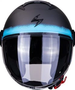 Motorradhelm Jet Doppel Visier Scorpion EXO-CITY BLURR Silber Matt Blau -Outlet SCORPION Store motorradhelm jet doppel visier scorpion exo city blurr silber matt blau 67408