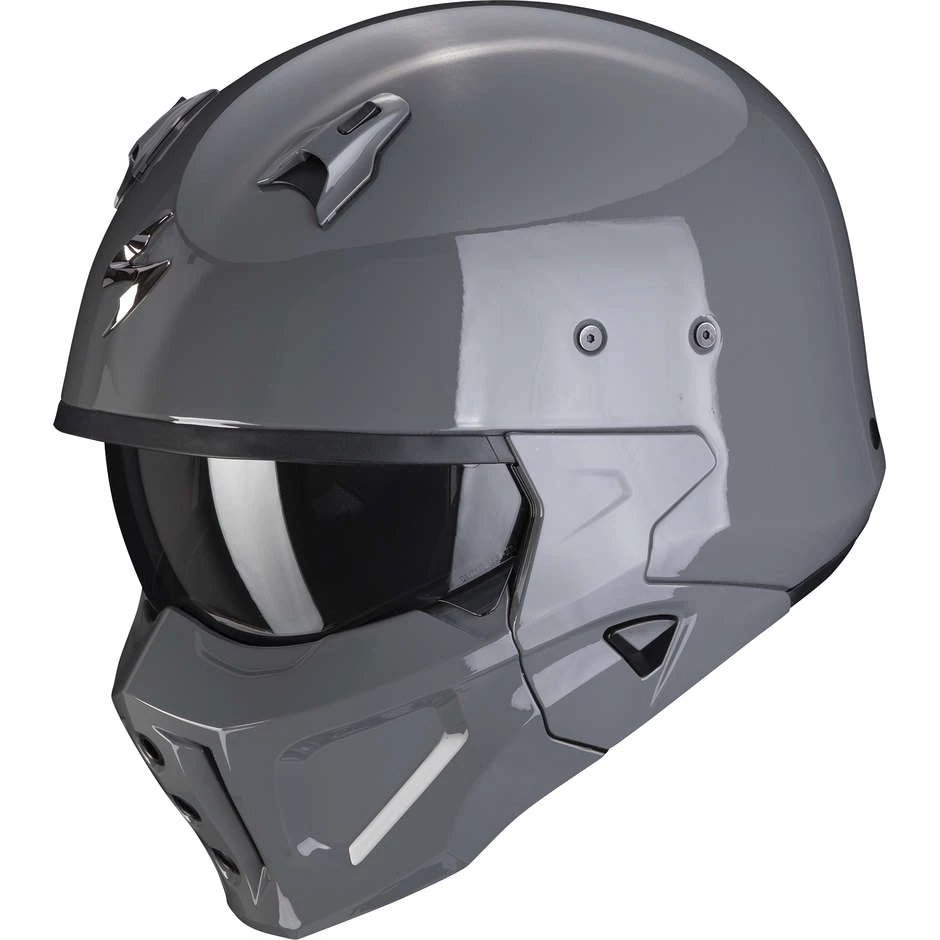 Motorradhelm Jet Scorpion COVERT-X SOLID Grey Cement 1 Motorradhelm Jet Scorpion COVERT-X SOLID Grey Cement