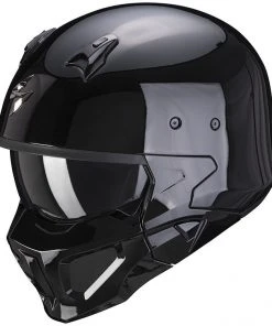 Motorradhelm Jet Scorpion COVERT-X SOLID Schwarz