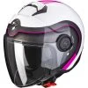 Motorradhelm Jet Scorpion EXO-CITY ROLL White Pearl Pink