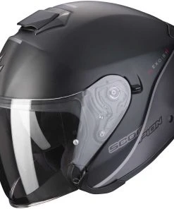 Motorradhelm Jet Scorpion EXO-S1 ESSENCE Matt Schwarz Silber