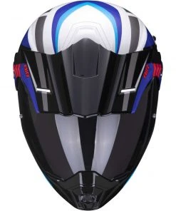 Scorpion ADX-1 FAR Adventure Motorradhelm Weiß Blau Rot -Outlet SCORPION Store scorpion adx 1 far adventure motorradhelm weiss blau rot 116070