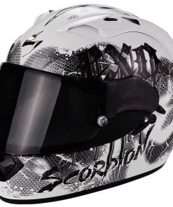 Scorpion Exo-1200 Air Tenebris Integral Motorradhelm Weiß Schwarz