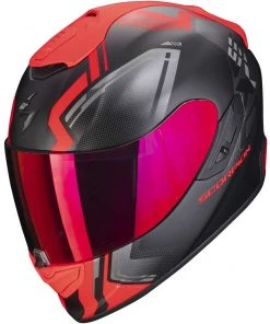 Scorpion EXO-1400 AIR CORSA Integral Motorradhelm Matt Schwarz Rot