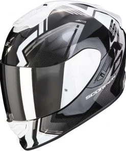 Scorpion EXO-1400 AIR CORSA Integral Motorradhelm Schwarz Weiß